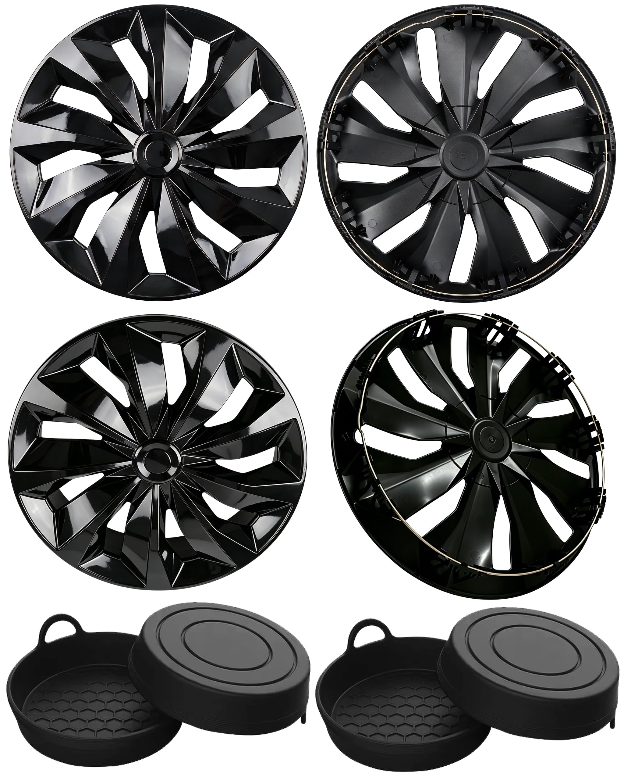Hubcap Wheel Cover Universal-Fit R16 Steel Wheel with Cup Coaster Kit