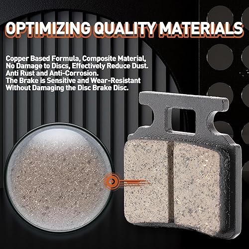 Miniatura 4 de WOOSTAR Pastillas de freno de disco de repuesto para moto de motocross china ATV de 4 ruedas de 50 cc, 70 cc, 90 cc, 110 cc, 125 cc, 150 cc