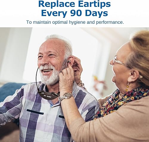 Miniatura 7 de TV · EARS Puntas de repuesto originales para auriculares originales de 4 pares, auriculares digitales y 5.8 de orejas de TV digital, suministro de 1