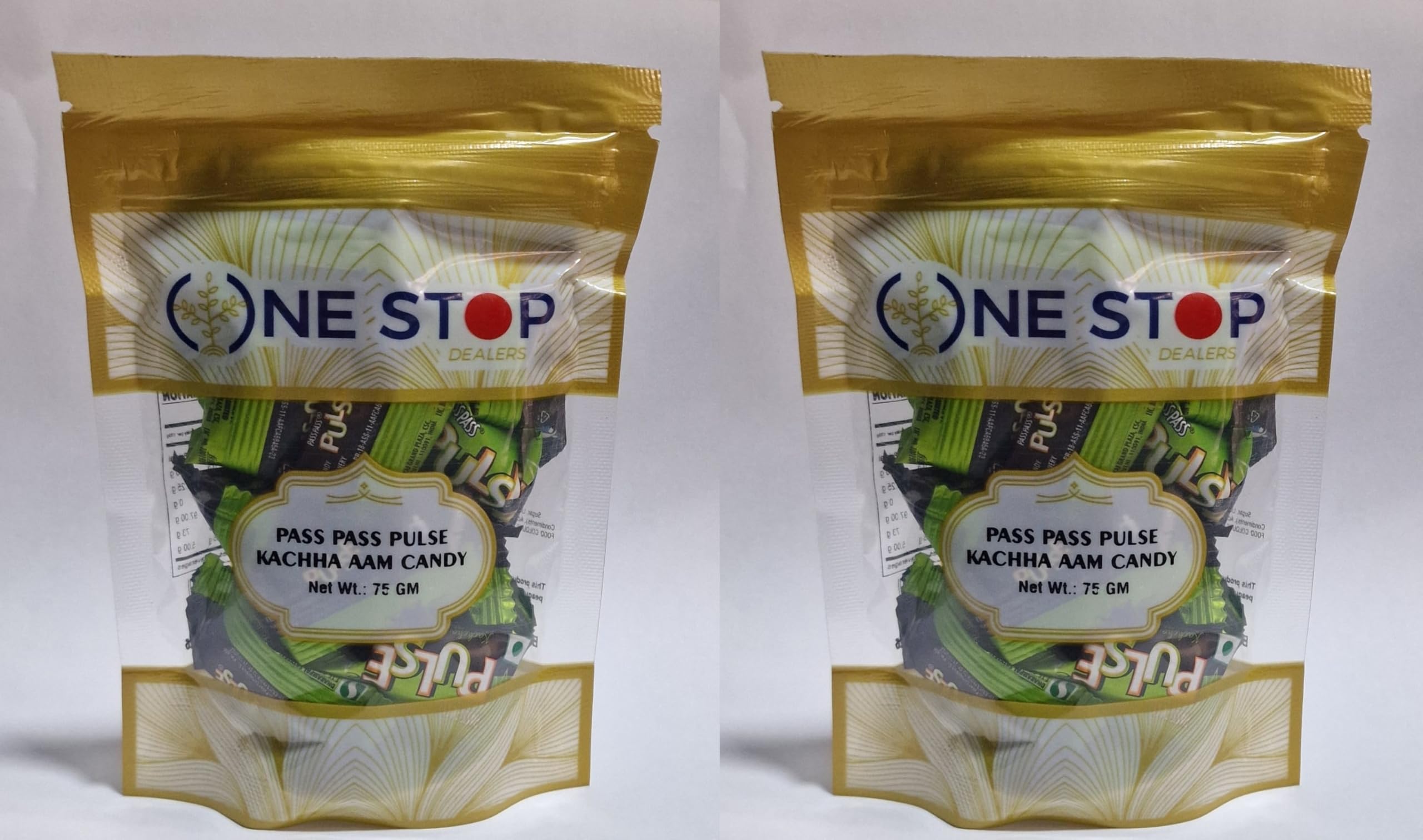 Mango Flavoured Candies - Eat Anywhere or Anytime - Good choice for gifts - More Popular in Kids (Pulse(Kachcha Aam) 75g, Pack of 2)