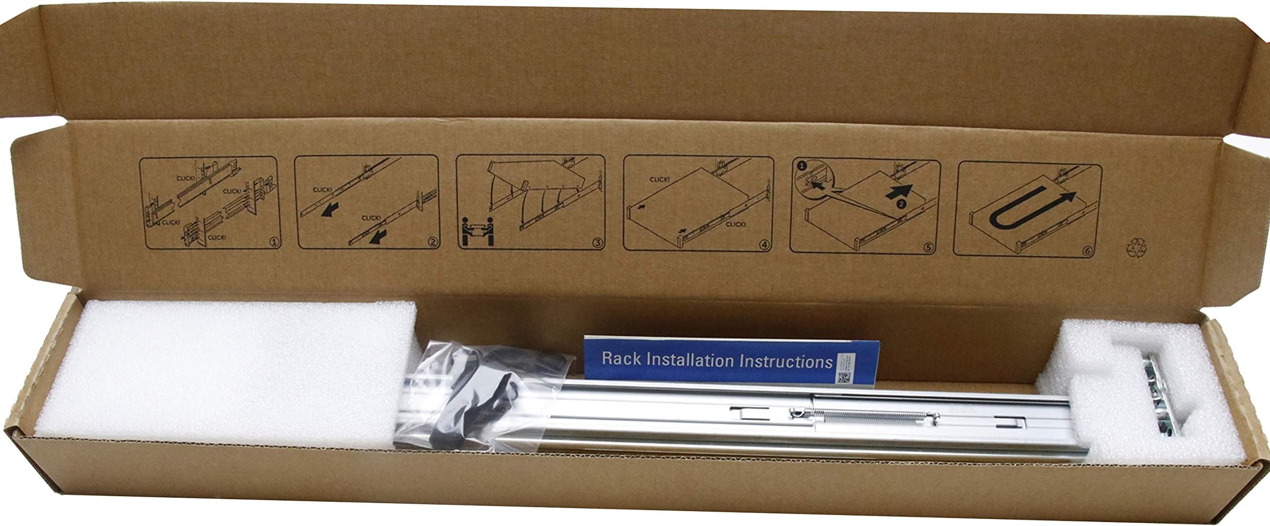 BestParts New 2U Sliding Ready Rail Kit Compatible with Dell Poweredge R520 R530 R540 R540xd R720 R720xd R730 R730xd R740 R740xd R7415 R7425 R750 R7515 R820 0PWN3 H4X6X