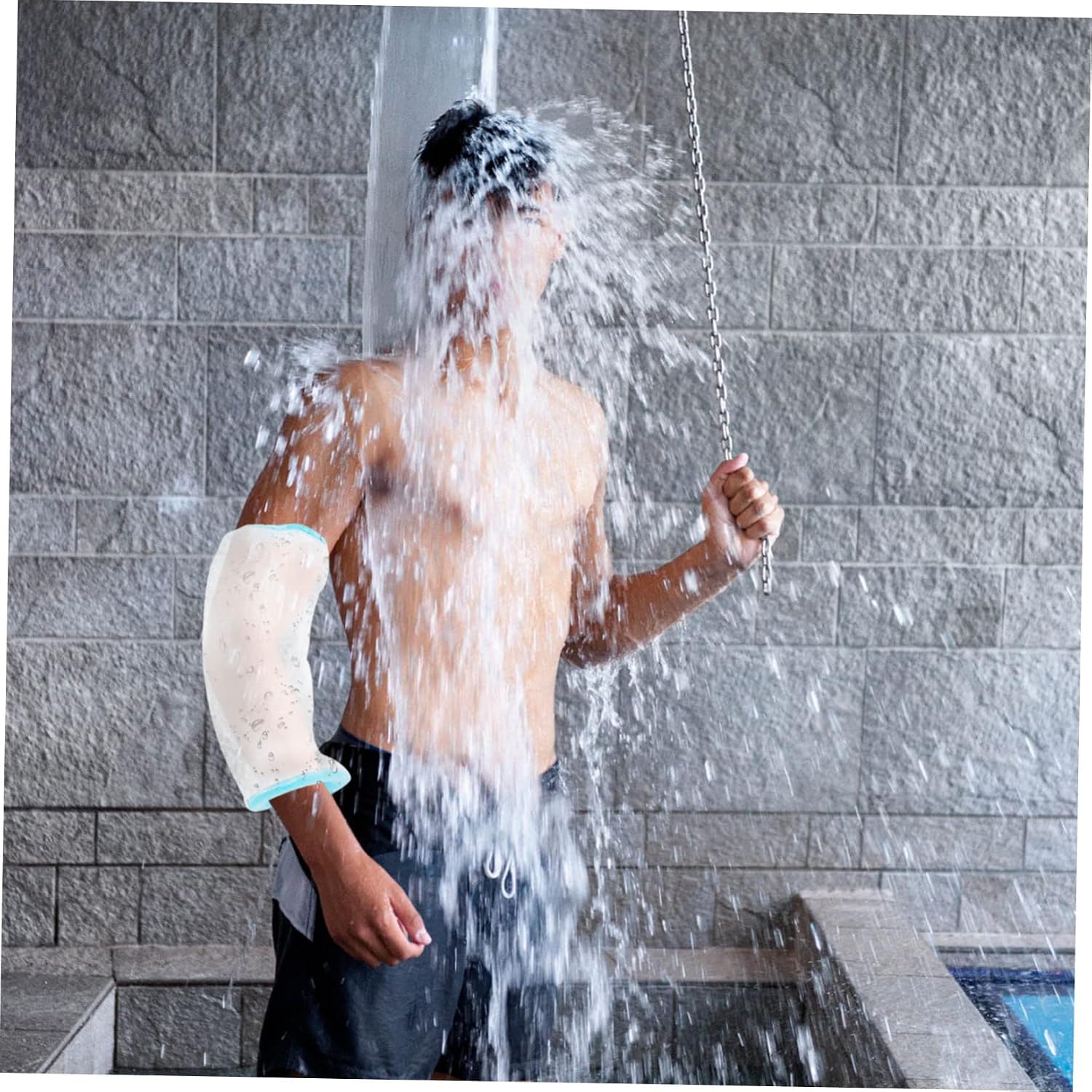 Reusable Shower Sleeve for Elbow Cast Cover for Upper Arm Simple and Moisture Barrier for Home and Hospital Use Comfortable Elastic and