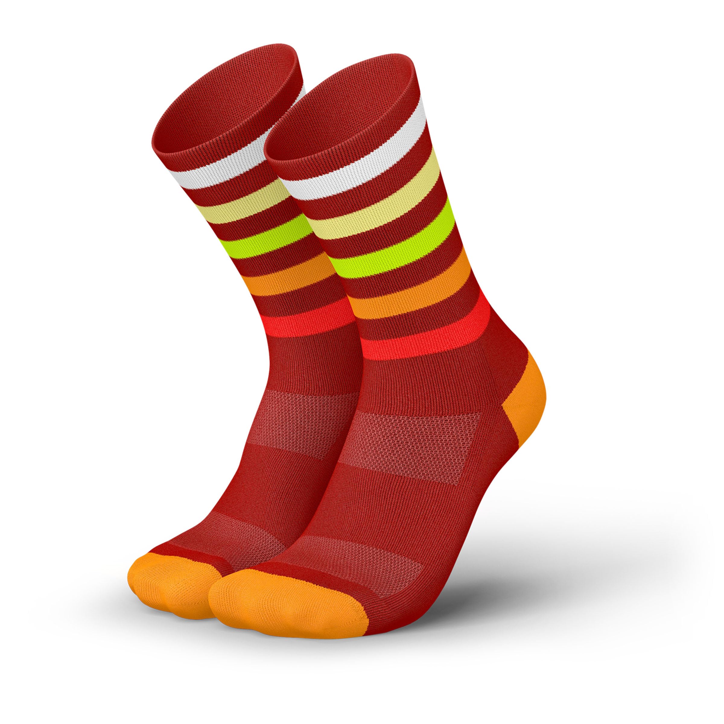 INCYLENCE Laufsocken für Damen und Herren mit leichter Kompression,1 Paar (DE/NL/SE/PL, Numerisch, 39, 42, Regular, Regular, Levels Sunset)