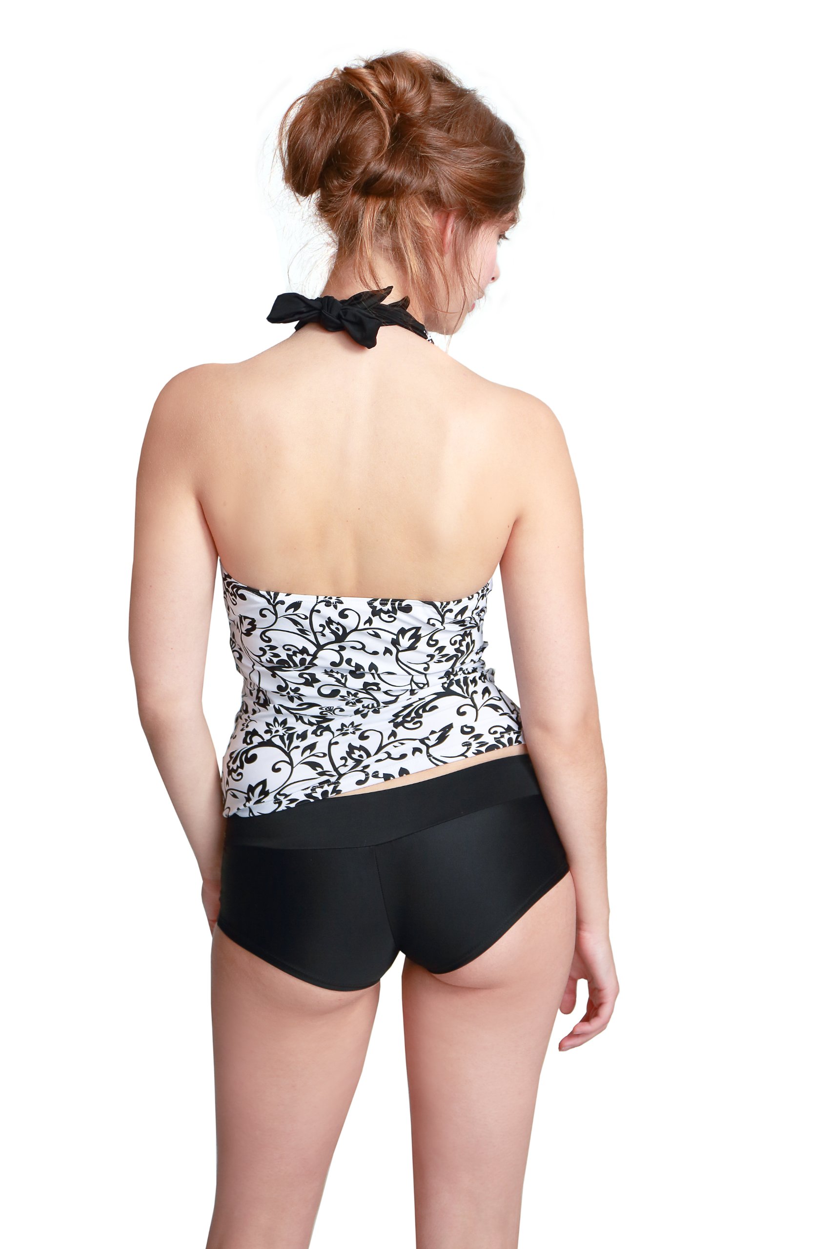 Petit Amour Umstands-Tankini Set Black & White Cup B/C/D/E