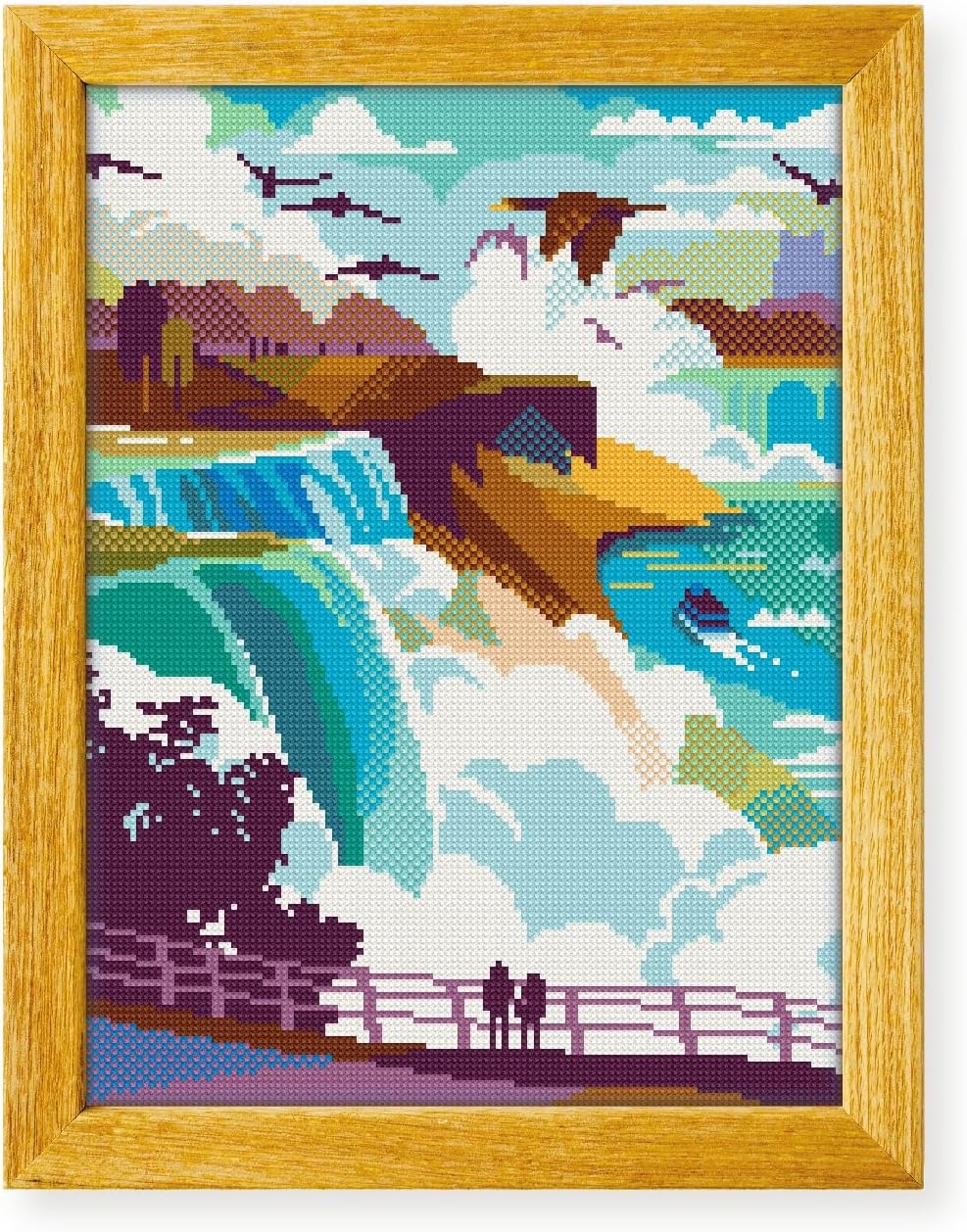 Awesome Pattern Studio Niagara Falls DS2149, Diamond Painting Kit, Diamond Art Kits for Adults, Full Drill 5D Diamond Dots Kits. All Items Included.