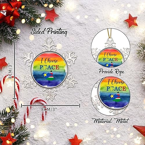 Miniatura 9 de CowkissSign South Africa Christmas Ornament - South Africa Flag Rainbow Gay Pride Gift City Souvenir Christmas Tree Hanging Ornament South Africa I