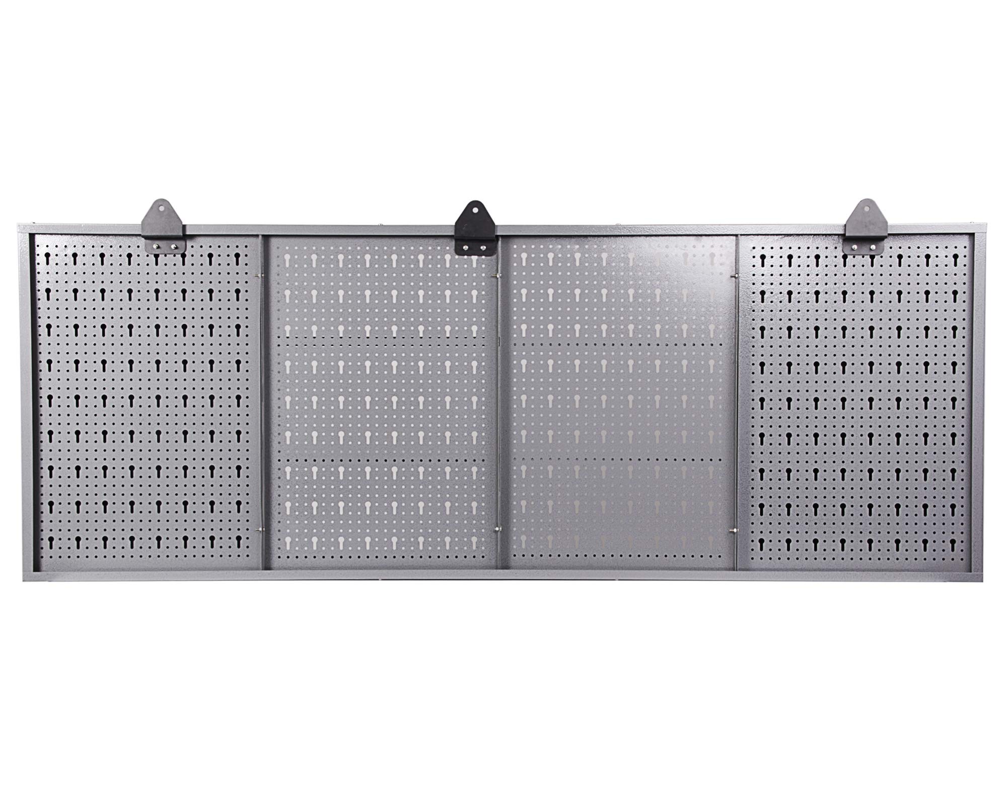Ondis24 Werkzeugschrank Metall, Werkstattschrank 160x16x60 (H) cm, 2 abschließbare Türen, Hängeschrank mit Einlegeböden (anthrazit)