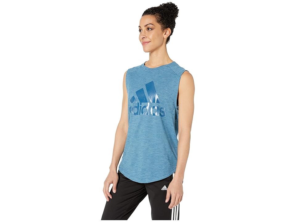 

adidas Winners ID Muscle Tank (Legend Marine/White) Women's Sleeveless, Navy