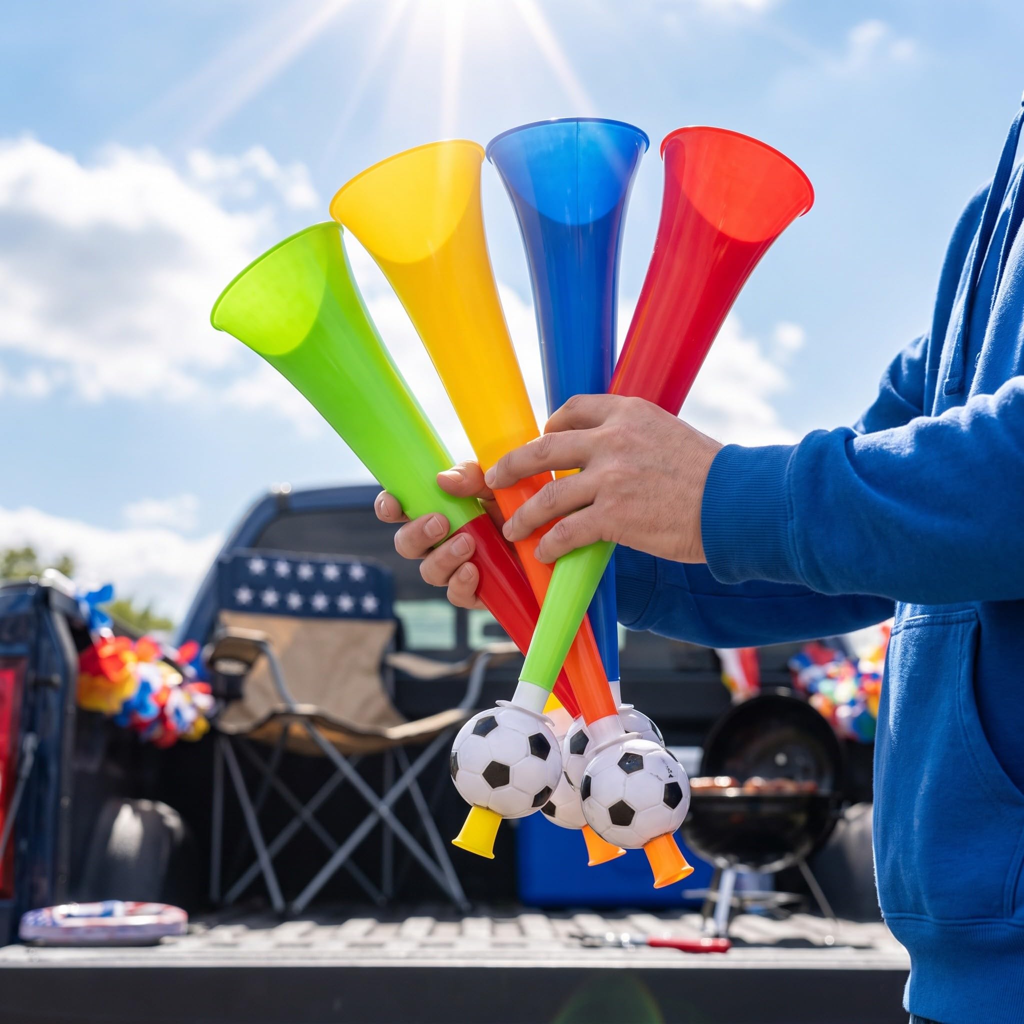 Veemoon 12 bocinas para juegos de fútbol, ​​escuelas y deportes, ideales