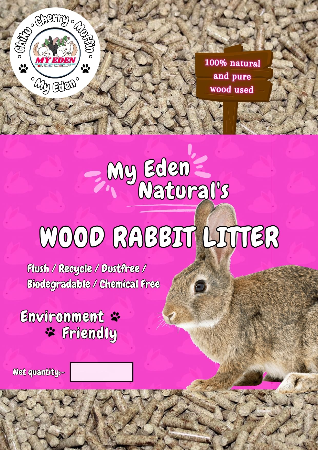 My Eden Pets Wood Litter for Rabbit, Cat & Hamster (5 KG) (B0D1N887HB) Amazon Price History, Amazon Price Tracker