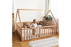 BUSYWOOD Toddler Floor Bed: Montessori Bed for Limitless Imagination and Safe Exploration