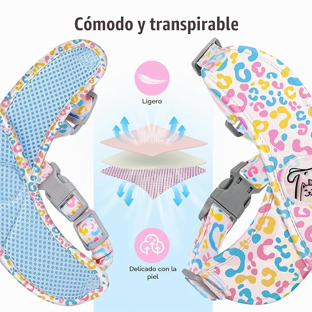 Foto 5 de 7 de Pawaboo Conjunto de arnés y Correa Ajustable para Perros pequeños