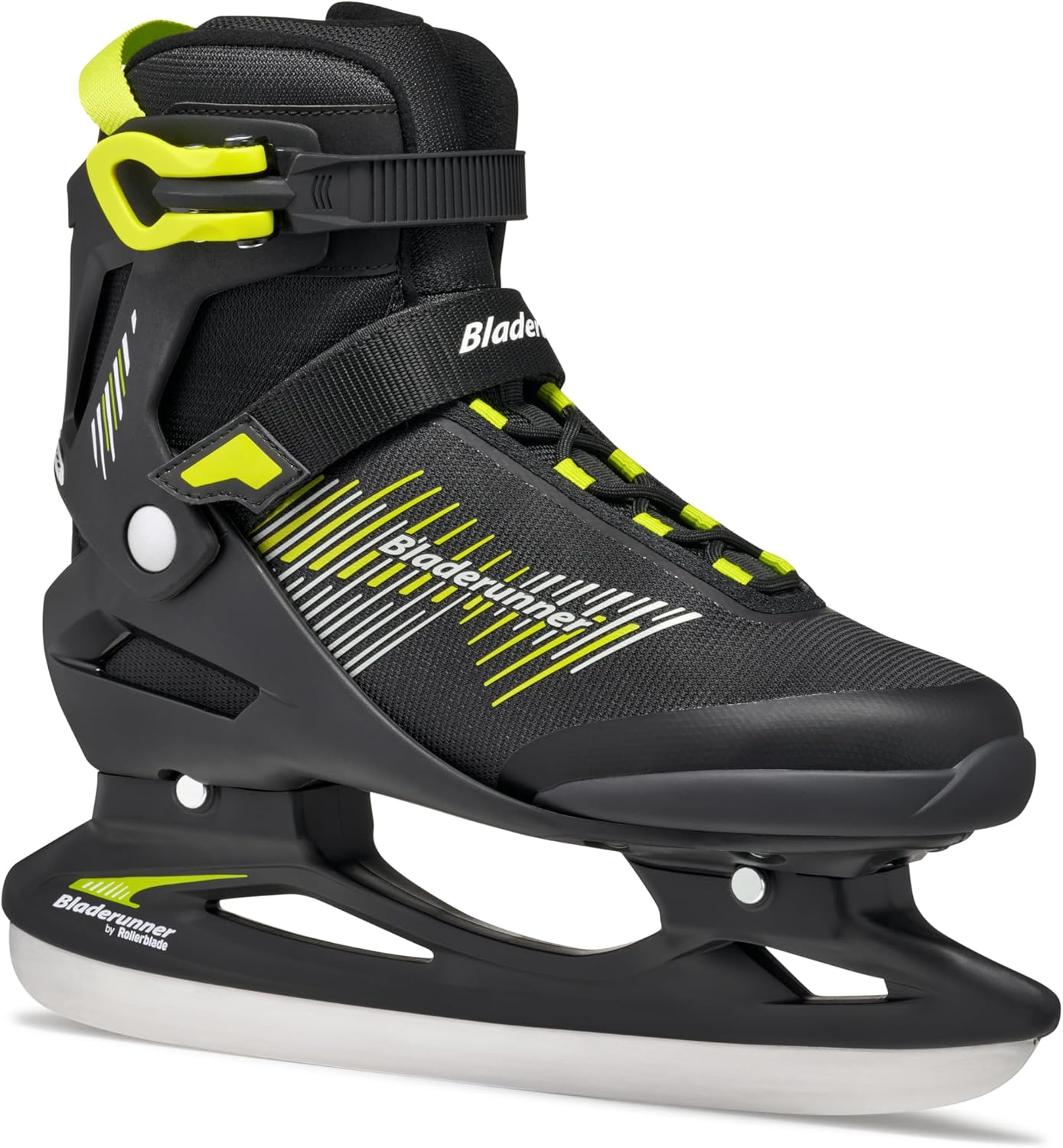 Bladerunner Ice by Rollerblade Igniter Men's Adult Ice Skates, Black and Lime