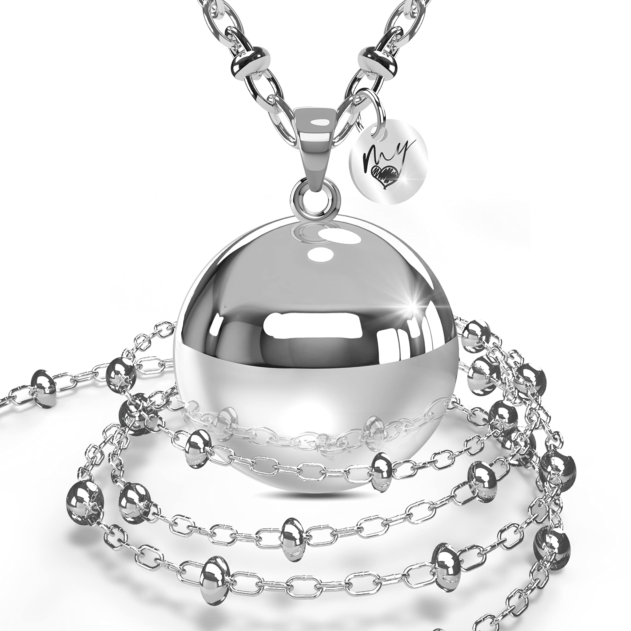 Collier Appel Anges Grossesse, avec coffret cadeau personnalisé inclus, le rappel des anges, est idéal pour des idées cadeaux pour maman, Collana Lunga, Laiton, Sans objet