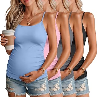 4-Pack Adjustable Spaghetti-Strap Camisoles