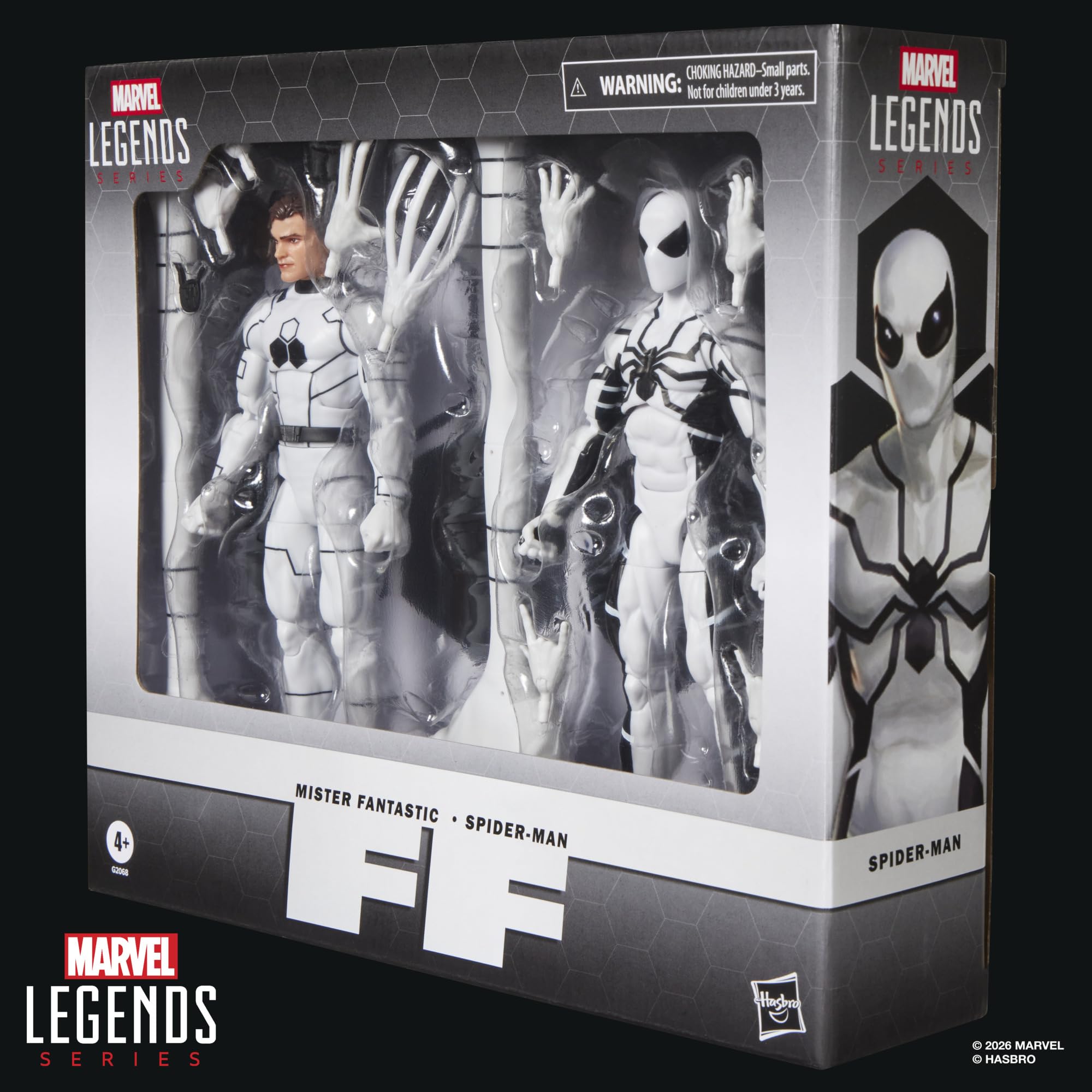 Hasbro Marvel Legends Series, Mister Fantastic e Spider-Man Future Foundation, confezione da 2 action figure collezionabili ispirate ai fumetti dei Fantastici Quattro da 15 cm