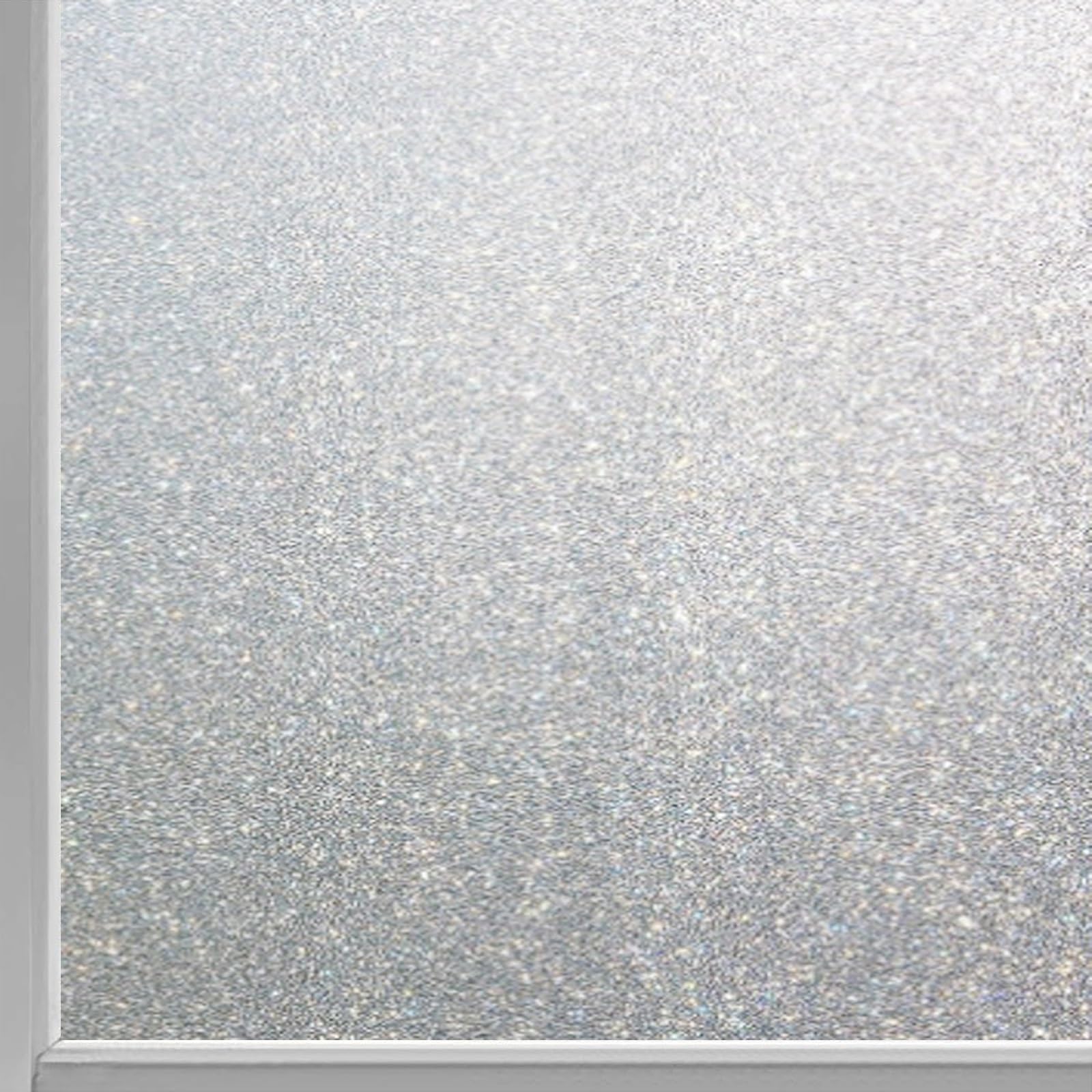 Privacy Film for Glass Windows Frosted 60 x 520 cm(24 x 205inch) Frosted Privacy Film Film for Glass, No Glue Anti UV Sun Block, Reusable for Home Office, Frosted