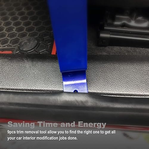 Miniatura 6 de Juego de herramientas de extracción de moldura automática, herramienta de extracción de panel de puerta, removedor de sujetadores, juego de ganchos