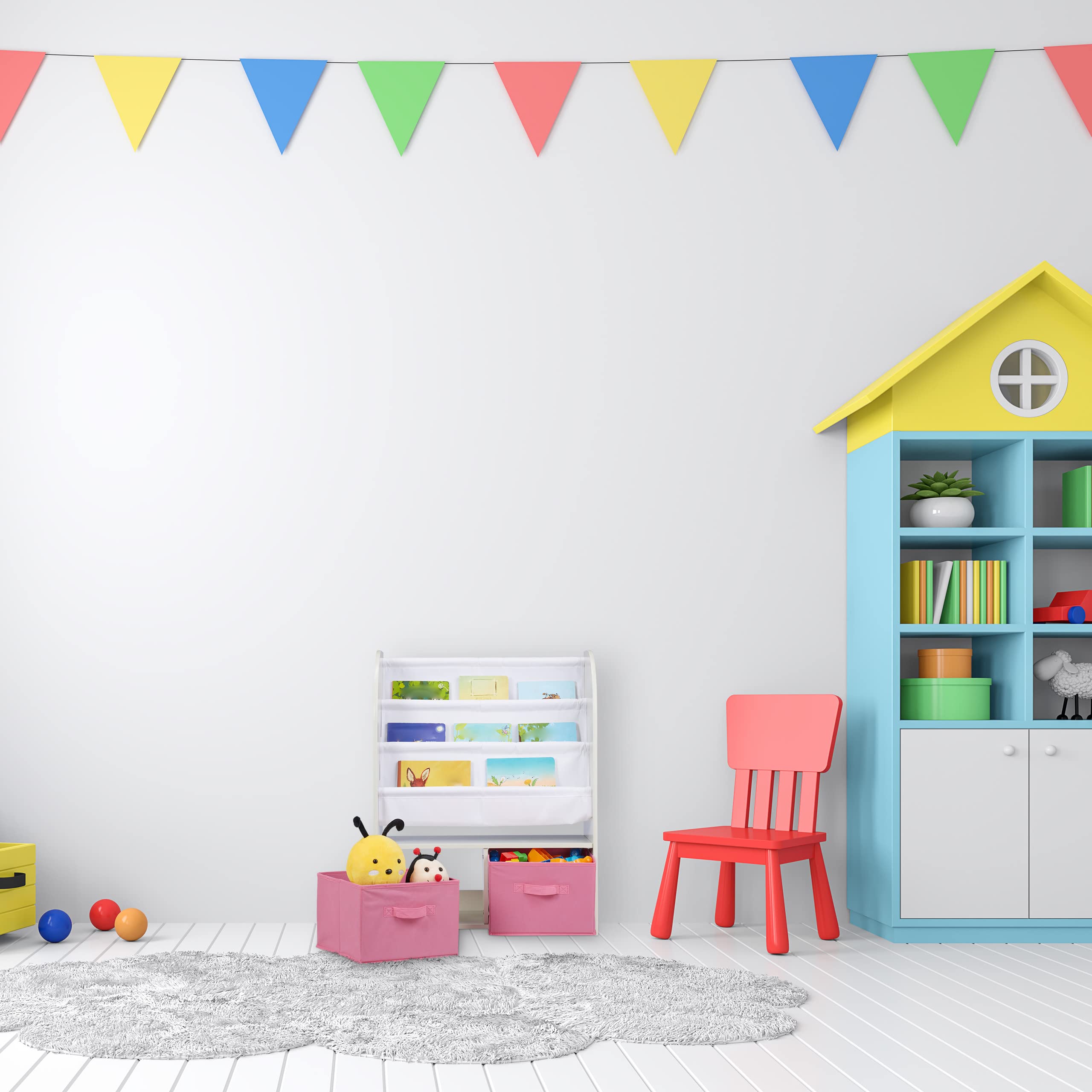 Kinderboekenkast op poten 5 vakken kopen