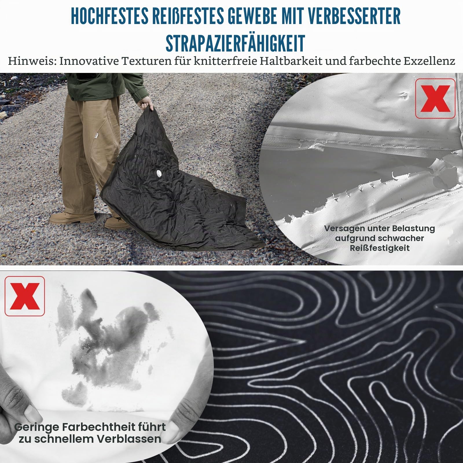 TAILI Vakuumbeutel für Outdoor Reisen, 5 Stück Extra Große, 100 x 74 cm | Wasserdicht, Verschleißfest, Durchstoßfest, Vakuumierbeutel für Reisen, Kleidung, Camping, Aufbewahrungsbeutel