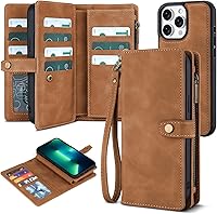 Vista 54 de TwoHead Funda tipo cartera para iPhone 12 Pro Max con tarjetero, funda magnética desmontable para teléfono 12 Pro Max, piel sintética, a prueba