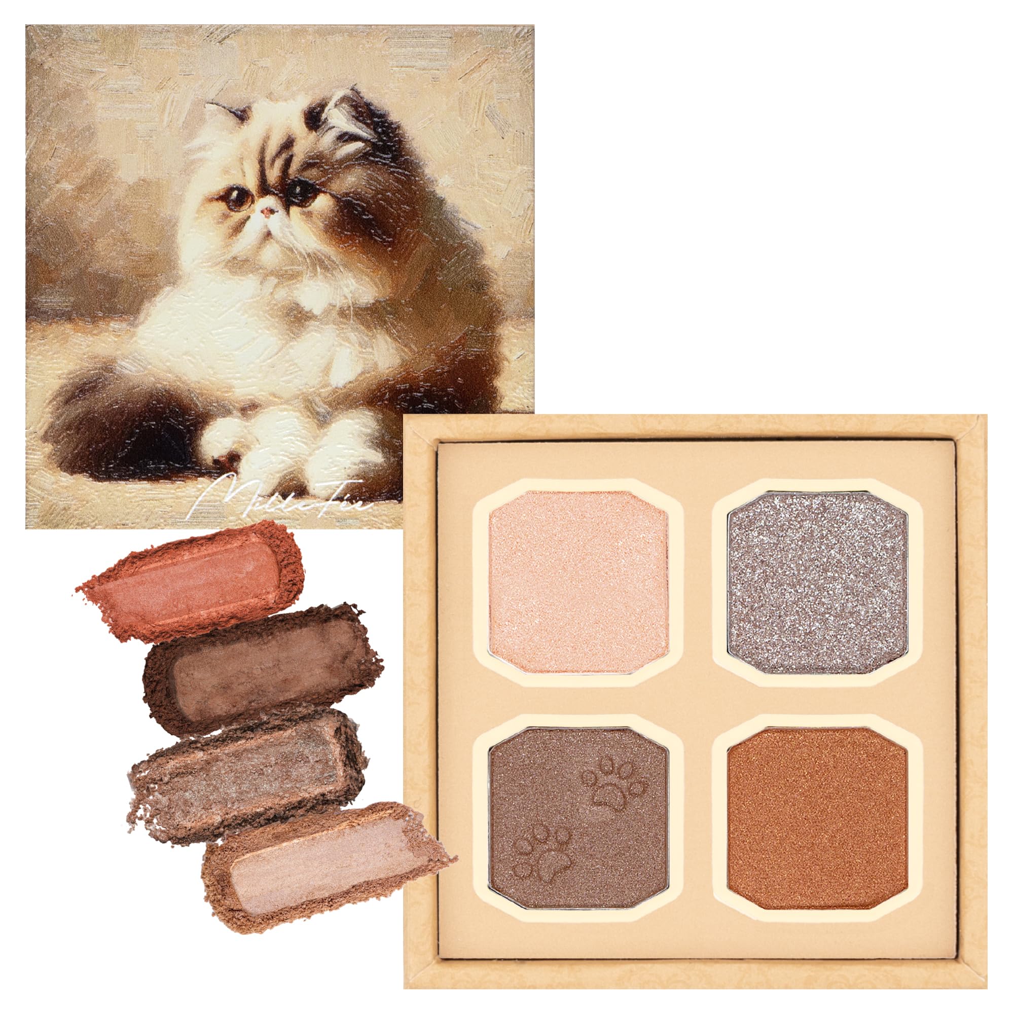 【ねこた】ミルフィー　アイシャドウパレット Amazon.co.jp: ミルフィー マイキティアイパレット (01 エキゾチック