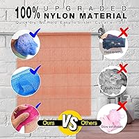 Vista 5 de UJFQBH 3 Piezas Esponja de Baño Africana Esponja de Red Africana de Red Larga Esponja de Baño Exfoliante Cepillo de Ducha para el Cuerpo Cepillo