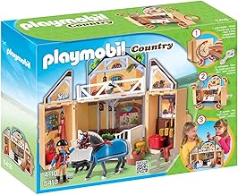 Playmobil Country 5418 - Jeu de construction - Ecurie transportable
