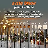 Vista 4 de Juego de pinceles para pintura artística