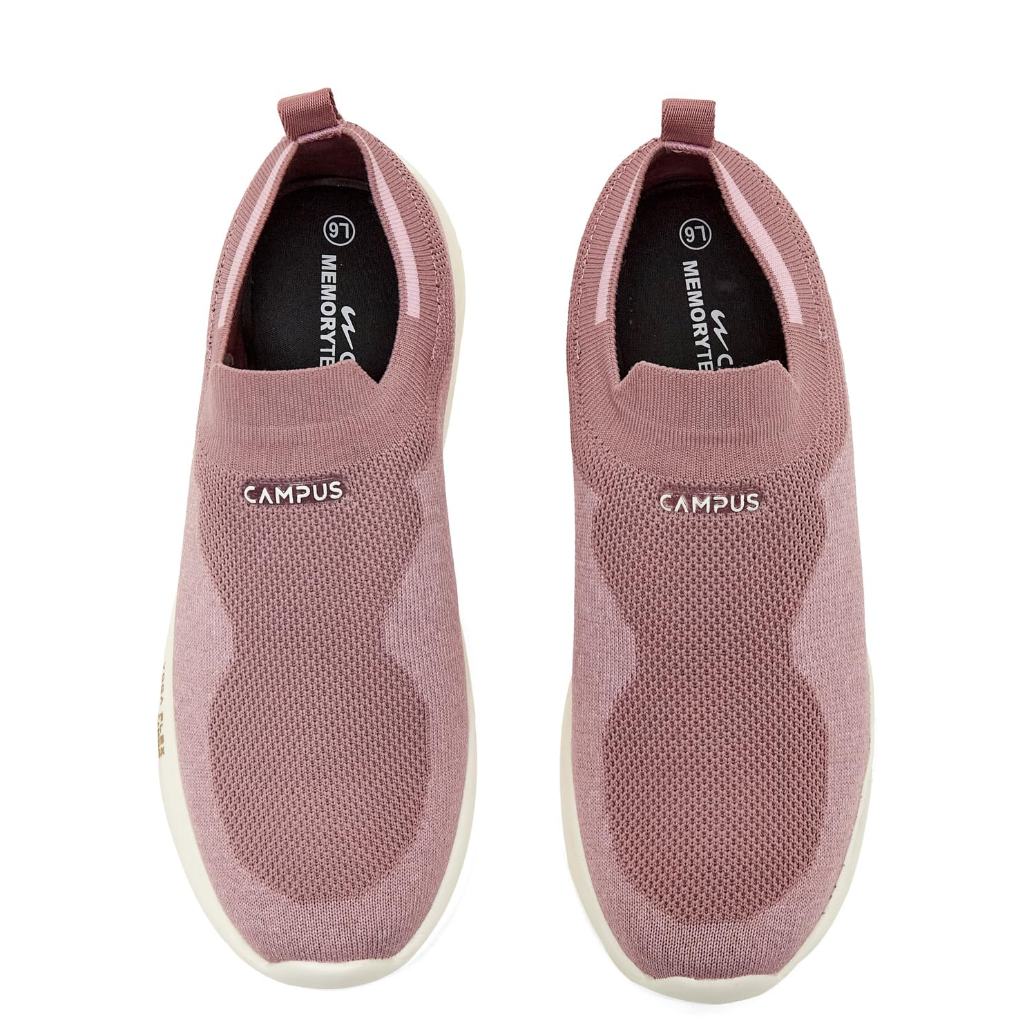 Campus Women's Camp Callie Walking Shoes Mauve/BBY Pink - 6UK/India 4
