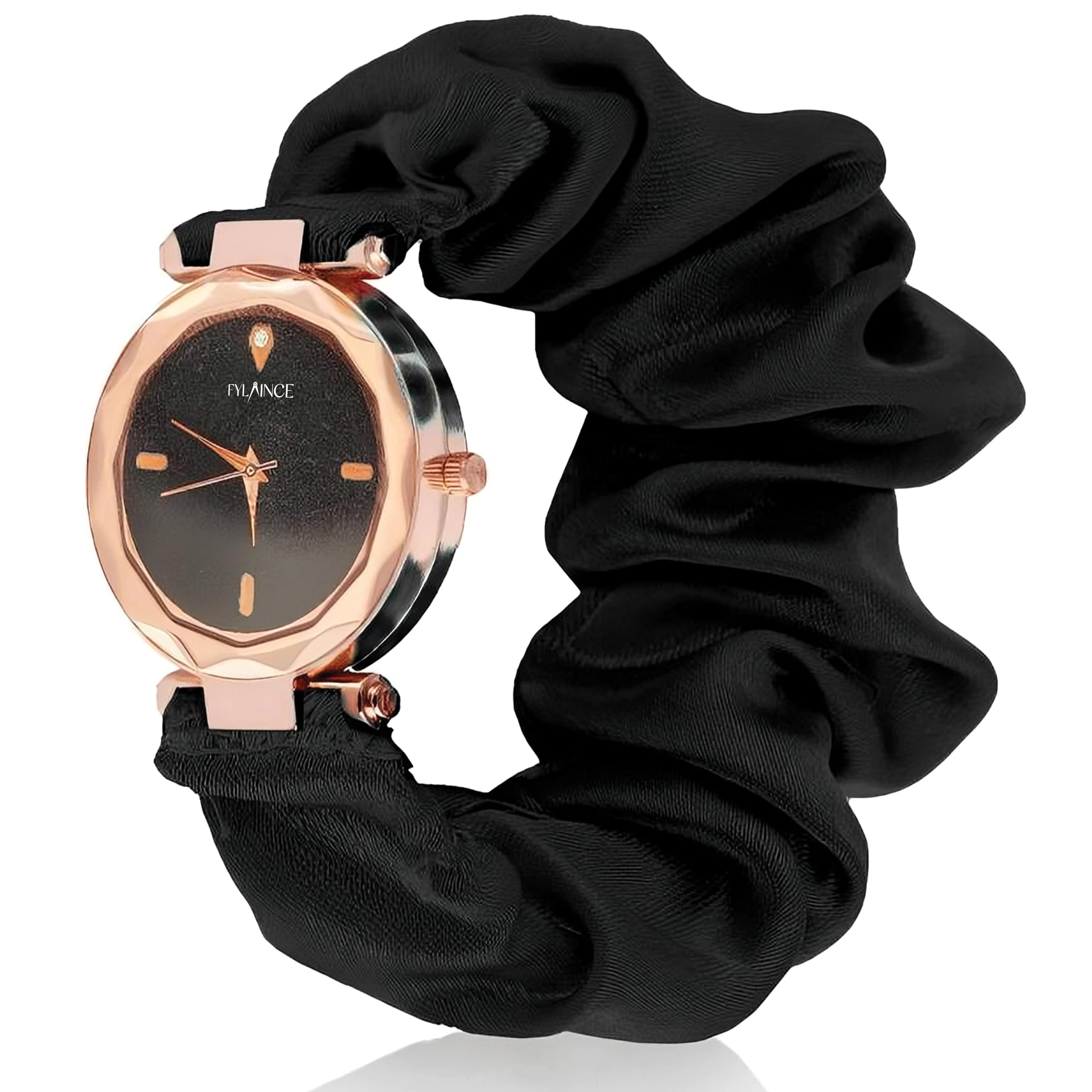 FYLAINCE™ Scrunchie Watch for Girls & Women | Febric Ribbon Watches,Stylish, Elastic, Fairy & Rose (B0CY8767N1) Amazon Price History, Amazon Price Tracker