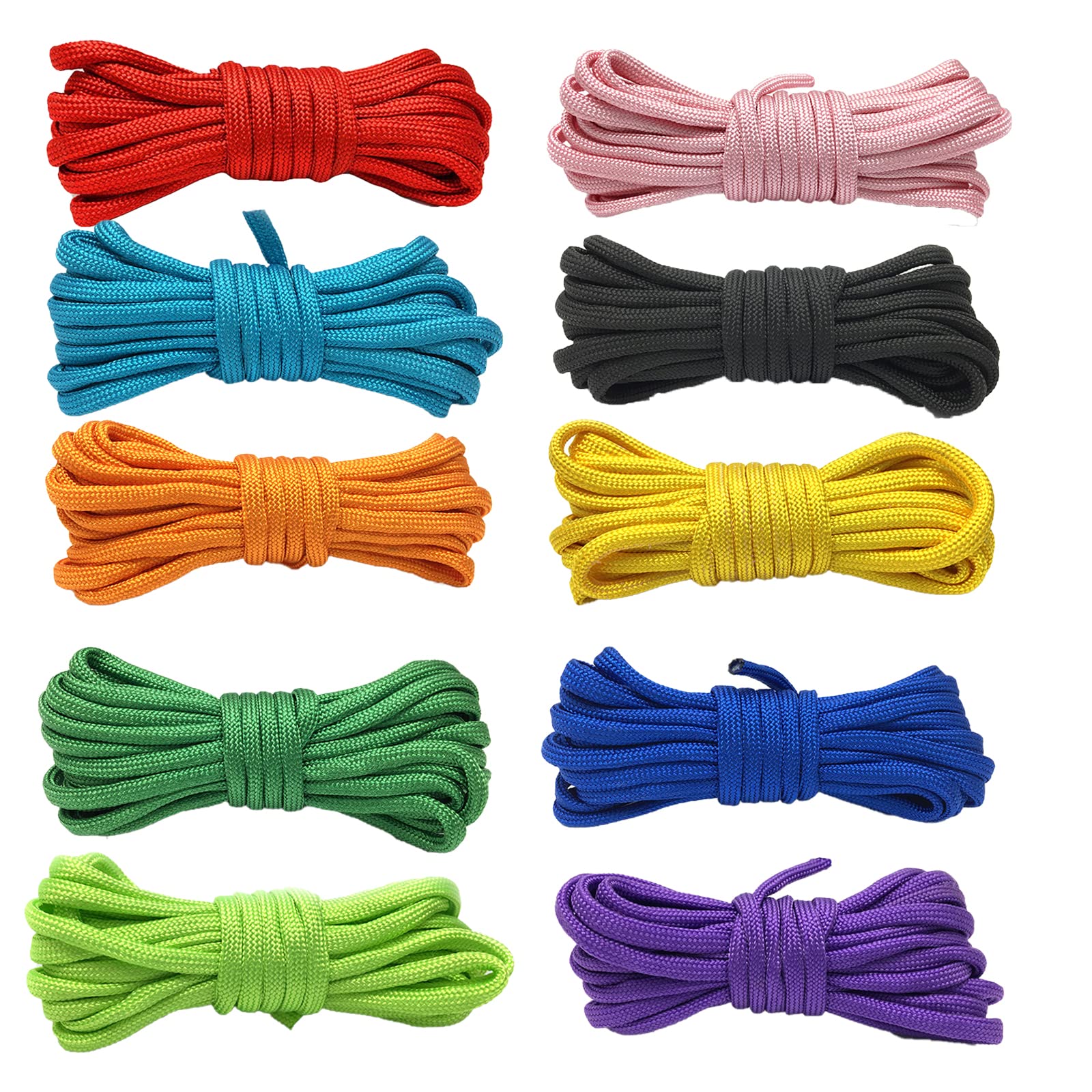 10 braccialetti paracord da 3 m corda paracord 550 multifunzione corda paracadute corda di sopravvivenza esterna per fare braccialetto, cordino, portachiavi, sopravvivenza campeggio arrampicata