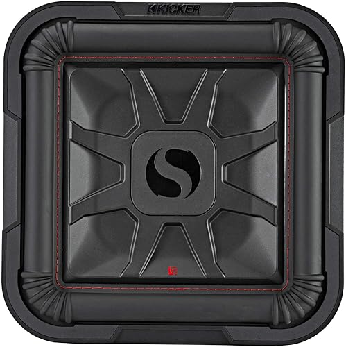 KICKER 46L7T122 L7T L7-Thin Subwoofer de 12 pulgadas (11.8 in), bobina de voz doble, 2 ohmios, 600 vatios