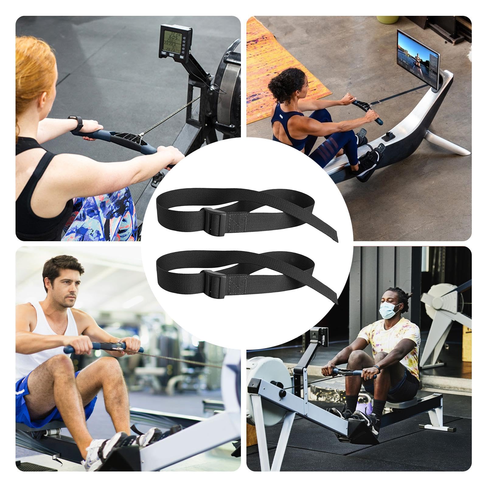 Knöchel-Gurt Set Mit Widerstandsbändern - Po-Training Für Zuhause