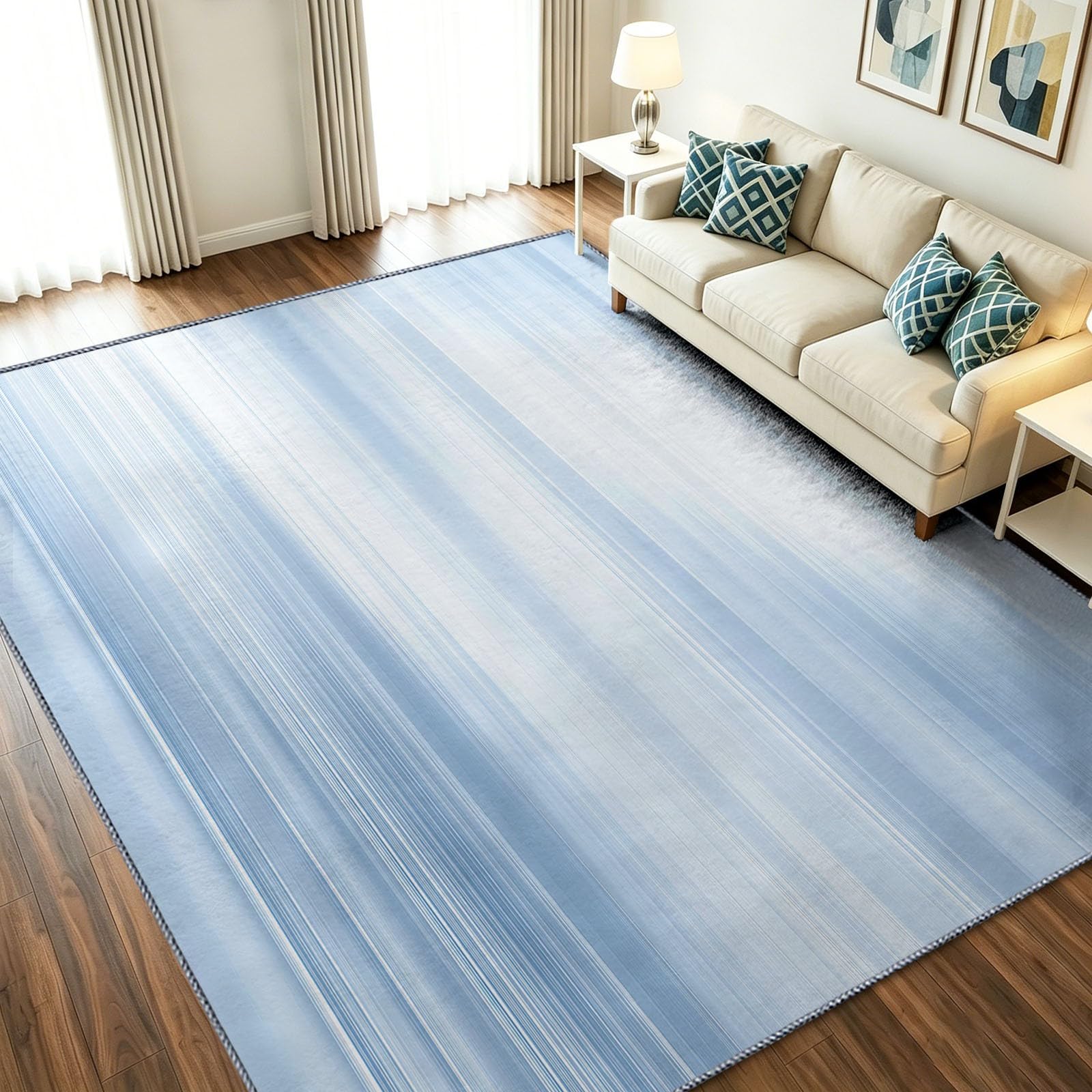 Alfombra abstracta lavable para hogares con mascotas que buscan protección antimanchas