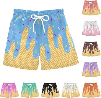 Ice Cream Boy Baseball Shorts Waffle Or Cone Preppy Shorts