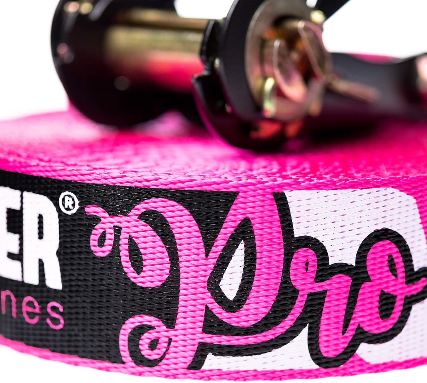 Spider Slacklines - Pro Line Slackline Kit for Jumping, Walking and Freestyle - Contains a Ratchet, 65 ft Line, Sling Bag and Ratchet Protector - Complete Set 65 ft Length