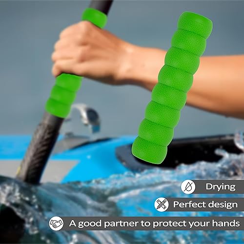 Miniatura 39 de Paquete de 2 empuñaduras para kayak, agarre antideslizante para remos desmontables, accesorios de kayak para prevención de ampollas