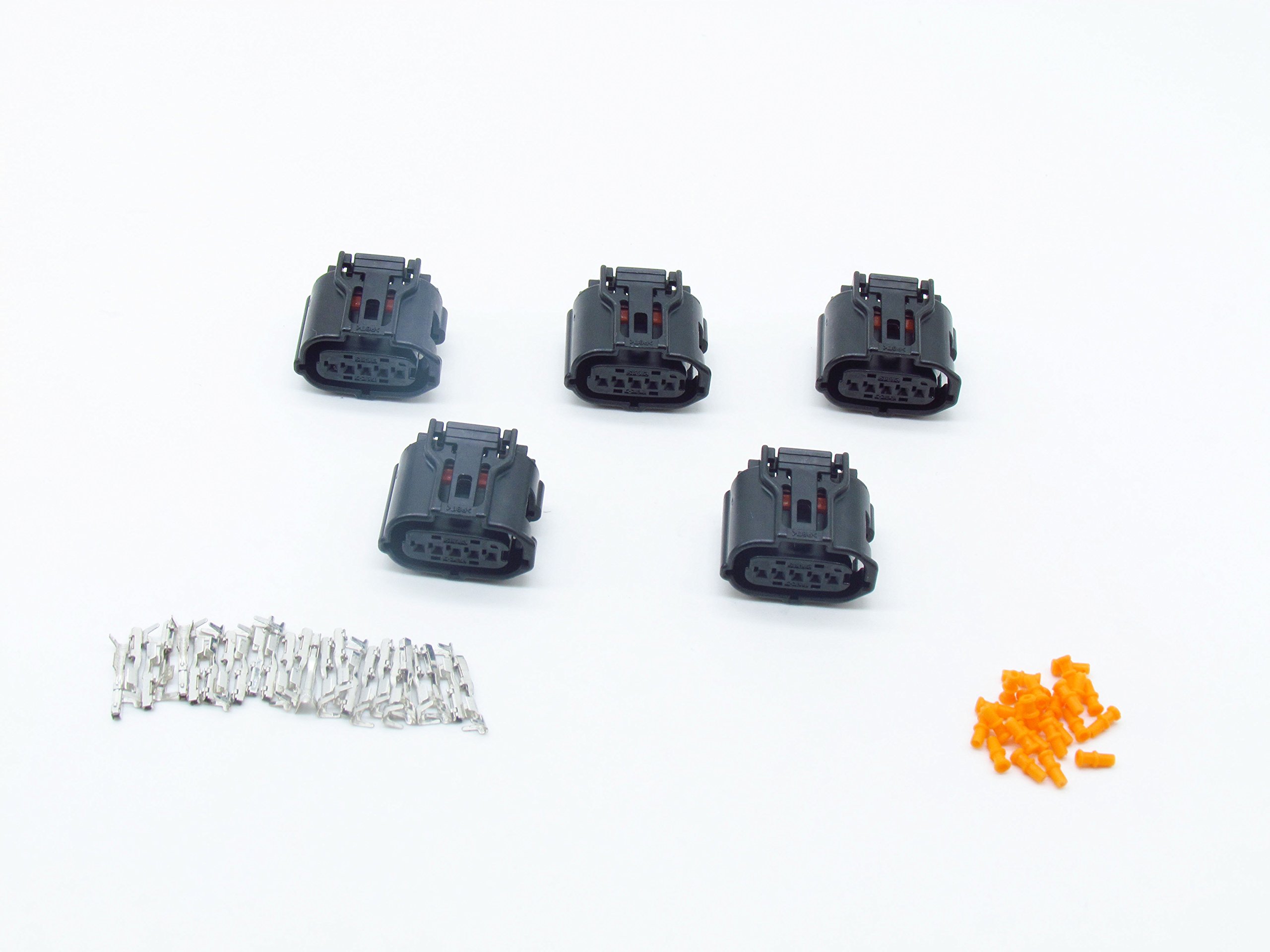 5 set 5 pin way Sumitomo TS Series Maf sensore nero connettore femmina impermeabile auto 6189 – 1046