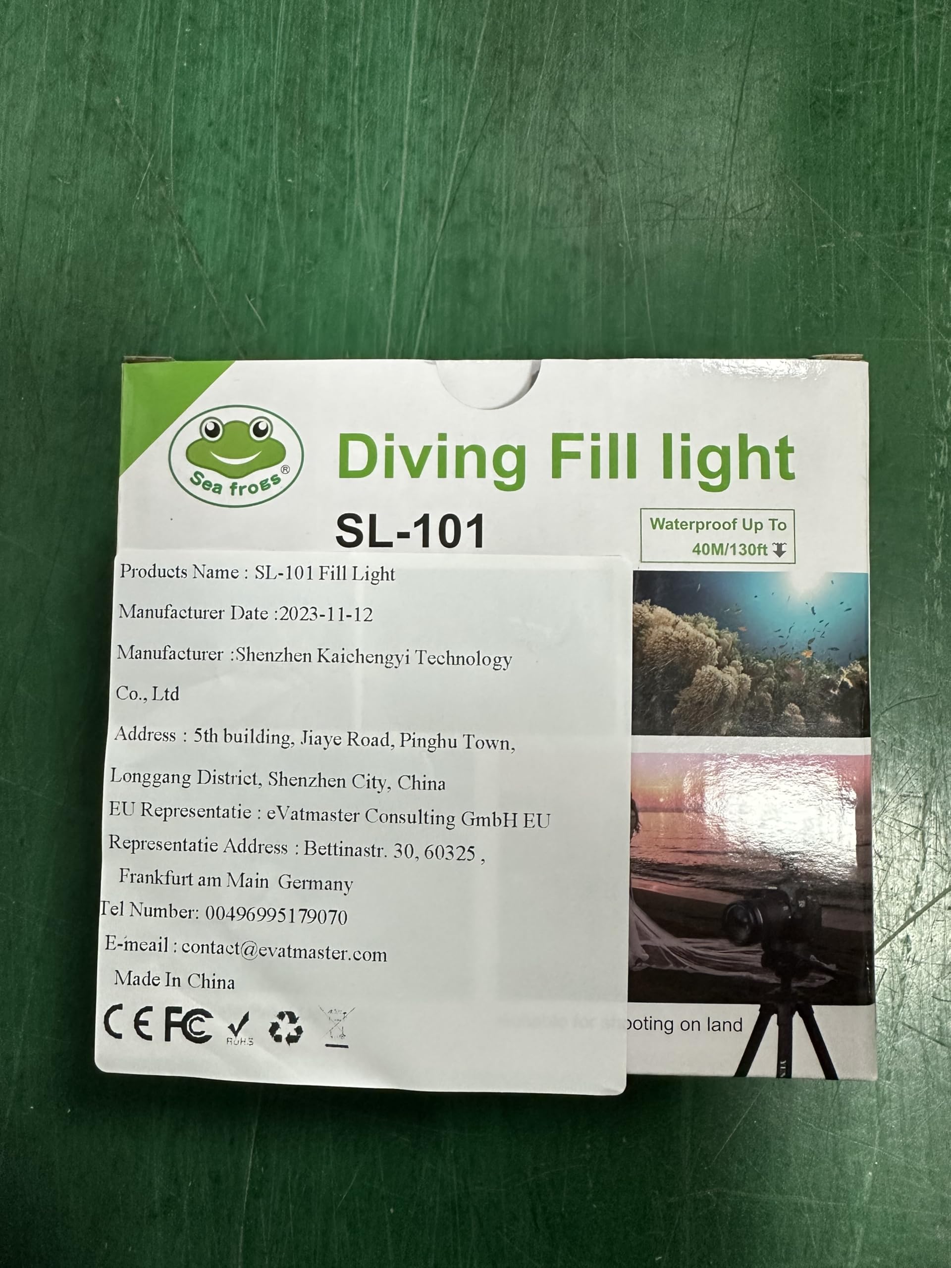 Sea Frogs 1800 Lumen LED Underwater Light, 40M/130FT Waterproof Fill-in Light