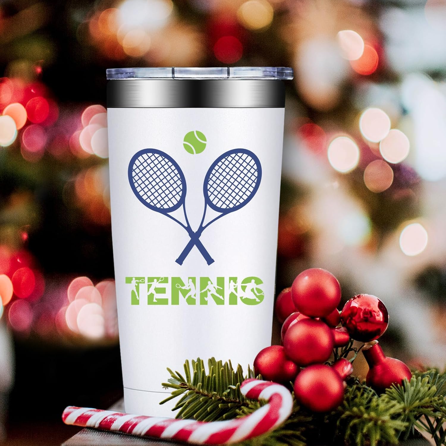 Tennis Gifts for Men Women - Christmas Gifts for Tennis Players - Funny Gift for Tenis Lovers on Birthday - 20oz Tumbler - Image 6