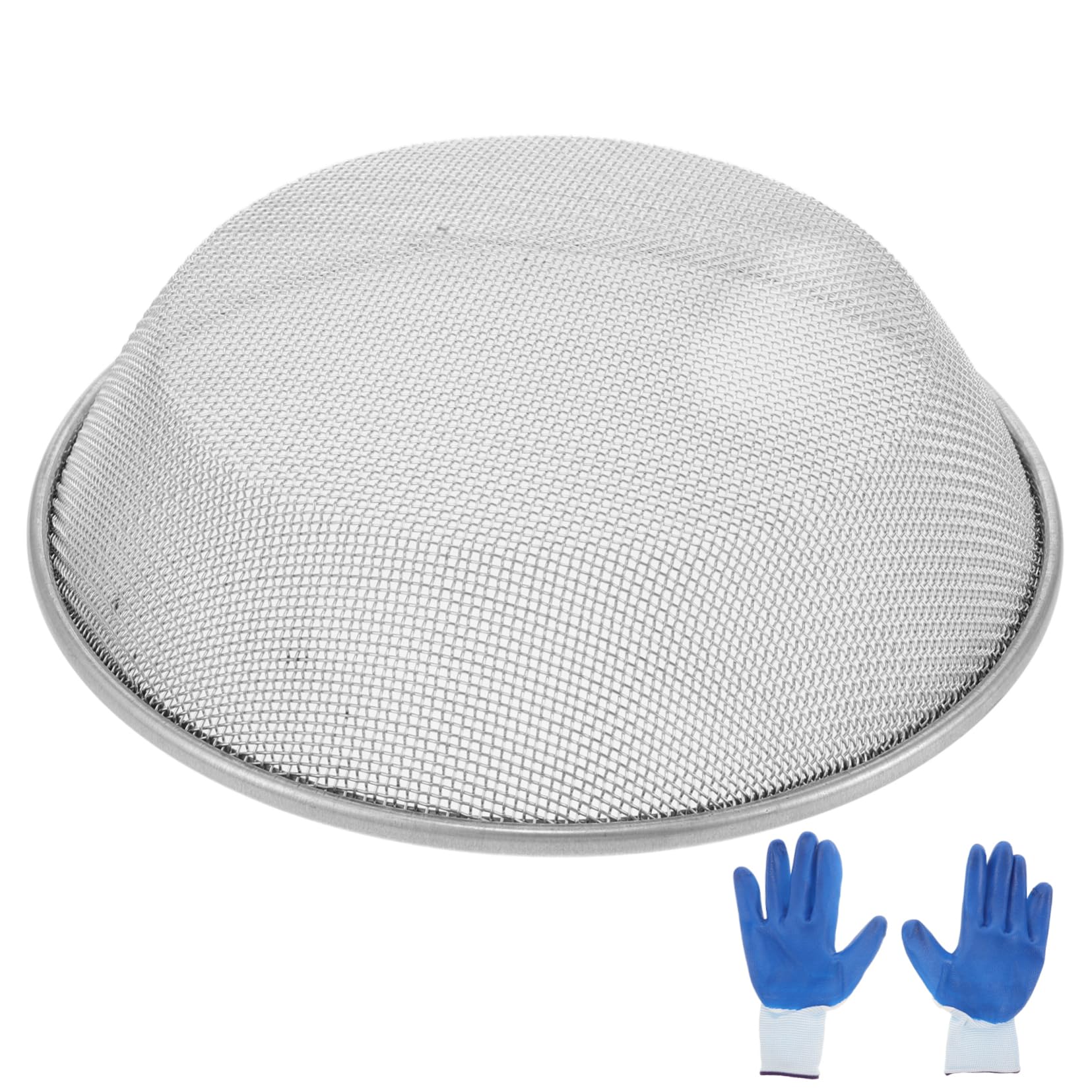 Abaodam Efficient Sandstone Sieve Tool 30cm Diameter Fine Mesh for Soil Compost Rocks Garden Sifter Strainer