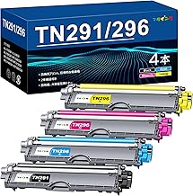 MataInk TN-291/296 Compatible Toner Cartridge for Brother TN-291 TN-296 High Capacity Set of 4 Colors Individually Wrapped Compatible with Genuine TN291 TN296 Toner Compatible Models: HL-3170CDW