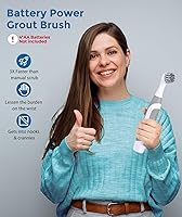 Vista 2 de kHelfer Cepillo de Limpieza Eléctrico con Energía de Batería, KH6A Pequeño Cepillo Eléctrico para Lechada y 5 Cepillos de Repuesto, Ligero