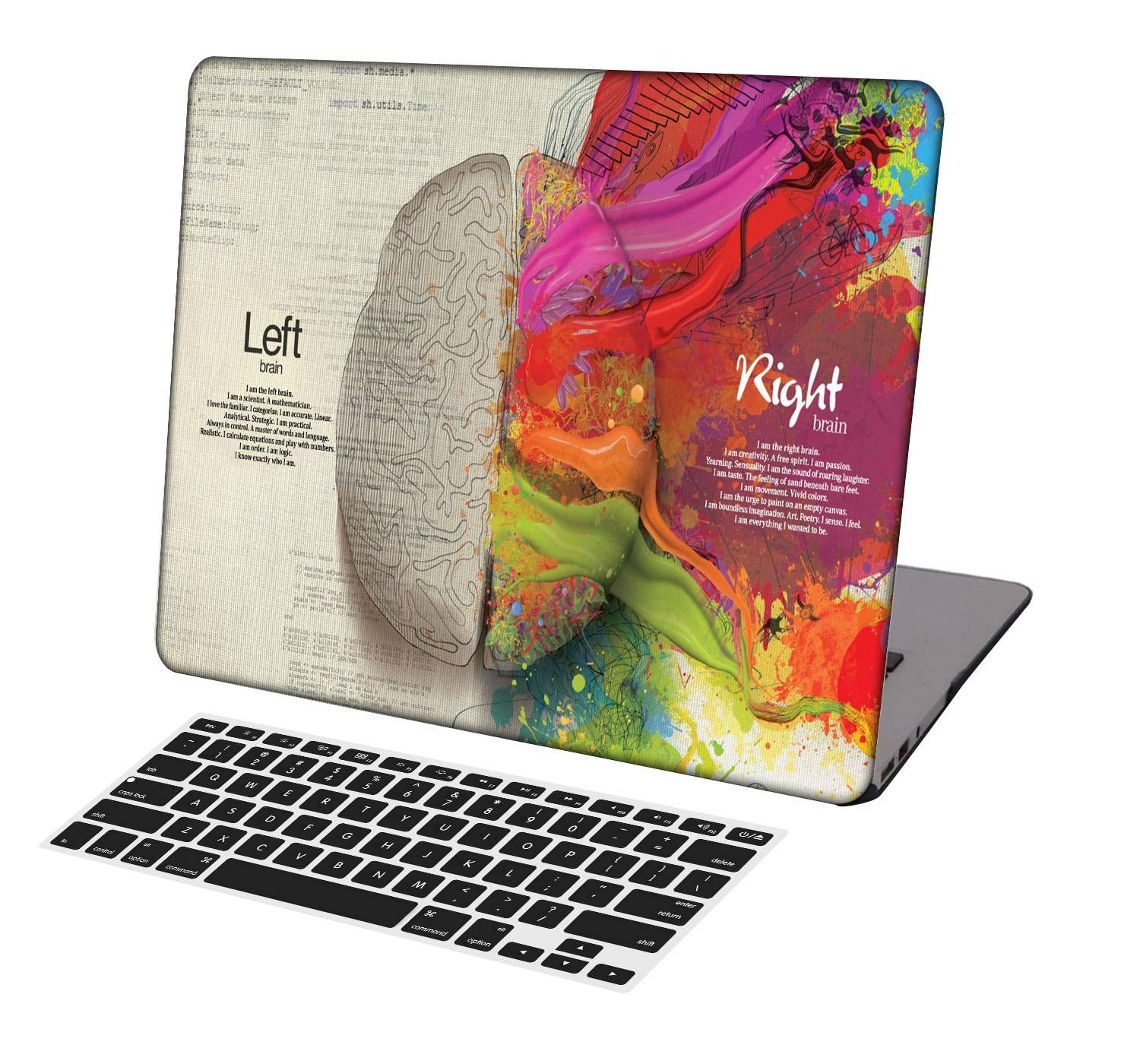 KSK KAISHEK Laptop Case for MacBook Pro 13 inch(2016-2020 Release,Touch Bar,M1/M2) Model A2338 A2289 A2251 A2159 A1989 A1708 A1706,Plastic Hard Shell Keyboard Cover,Left and Right Brain