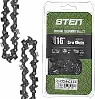 Amazon.com: 8TEN Semi Chisel Chainsaw Chain 16 Inch .050 3/8
