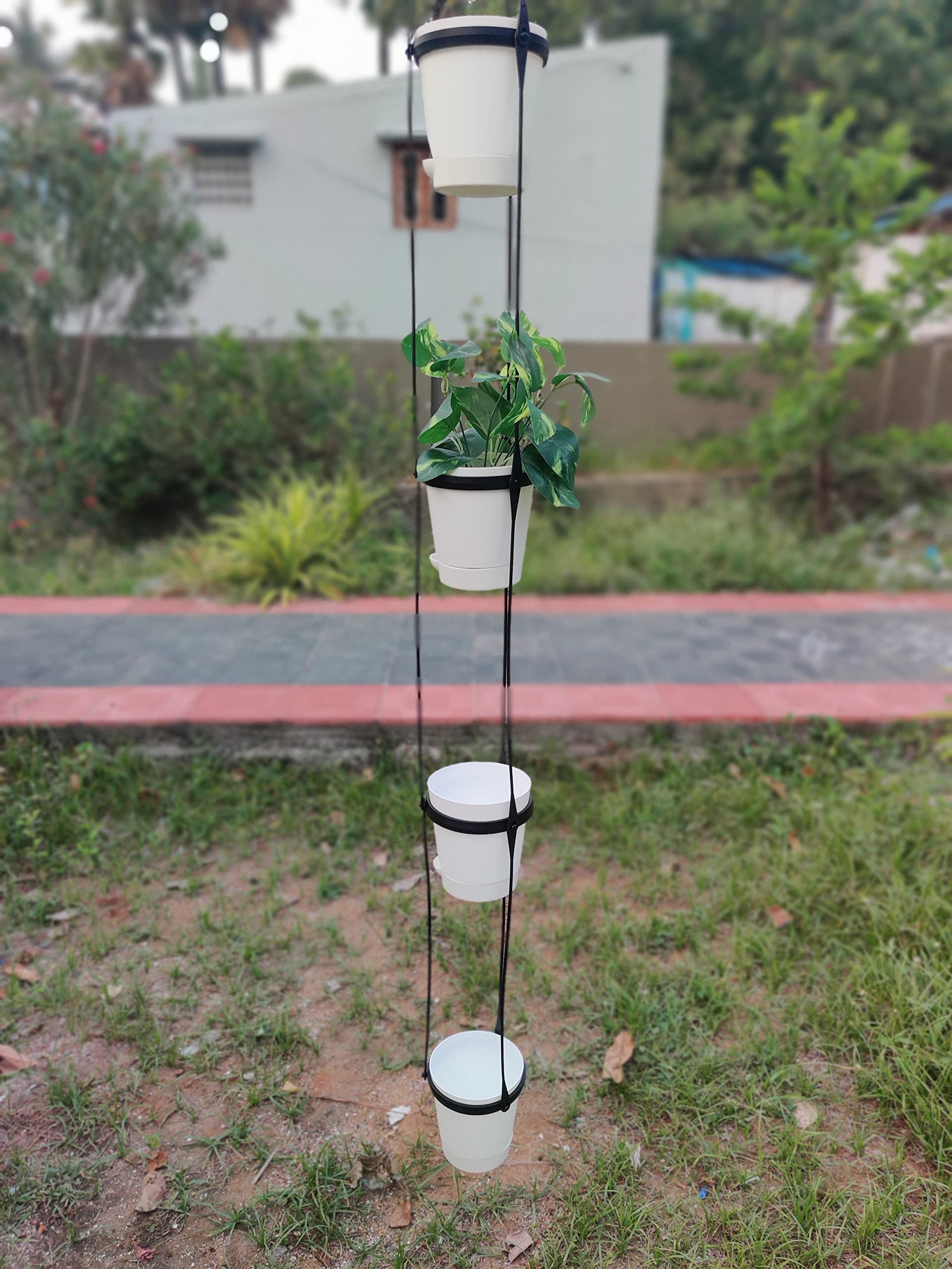 See full amazon price history chart for ZEONELY MART Hanging pots for Plants Four Tier 4 pcs White Color ZEONELY MART Hanging pots for Plants Four Tier 4 pcs White Color (B0C2VJX6FY) Amazon Price History, Amazon Price Tracker