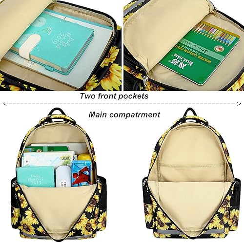 Miniatura 7 de Juego de mochila escolar para niñas, bonita bolsa escolar para laptop de 15 pulgadas