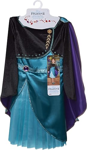 Miniatura 7 de Disney Frozen Vestido de 2 Queen Anna – Traje para tallas 4 – 6X – Disfraz para niñas a partir de 3 años