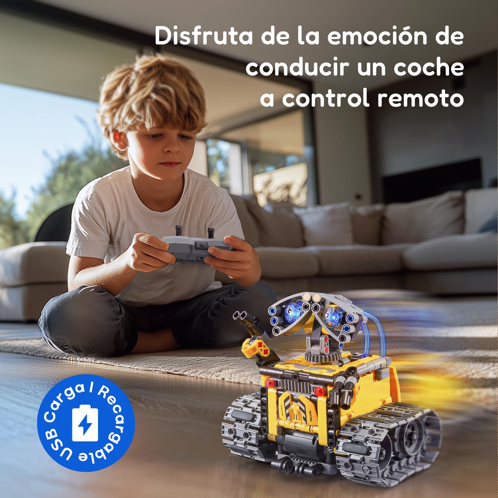 IKUPER Robot 6 en 1 para Niños de 6 a 12 Años con App y Control Remoto | Robótico STEM Programable para Niños, Juego de Construcción, 631 Piezas, Regalo de Cumpleaños y Navidad